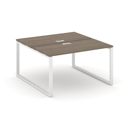 Рабочая станция 2-х сторонняя SN-6O.DRS-001 (980х1232х750) (Вяз Благородный/Металл Белый)