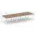 Рабочая станция 2-х сторонняя SN-4A.DRS-061 (2940х1232х750) (Тиквуд Светлый/Металл Антрацит)