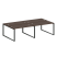 Рабочая станция Metal System Style БО.СМ-4.3 2800x1475x750 (Дуб Наварра/Серый металл)