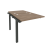 Наборный элемент рабочей станции на м/к Onix O.M-2.NRS-0.7 780x1475x750 (Тиквуд Темный/Белый Металл)