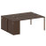 Рабочая станция с опорным шкафом-купе Metal System Style БП.РС-СШК-1.4 2010x1475x750 (Дуб Наварра/Серый металл)