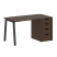 Стол письменный VR.SP-3-138.4.A 1380x720x750 (Серый/Белый Металл)