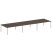 Рабочая станция на 6 раб. мест Metal System Style БП.СМ-6.5 5400x1475x750 (Дуб Наварра/Серый металл)