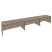 Рабочая станция Onix O.RS-3.4.7 4740x720x750 (Тиквуд Светлый)