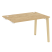 Стол-приставка к опорным элементам на деревянных опорах Onix Wood OW.SPR-2.8 1180x800x750 (Тиквуд Светлый/Дуб Темный)