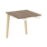 Брифинг-приставка на деревянных опорах Onix Wood Direct OW.BR-7 780x720x750 (Тиквуд Темный/Дуб Светлый)