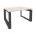 Стол журнальный Onix O.MO-SJ-1 780x600x450 (Тиквуд Светлый/Черный металл)