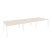 Рабочая станция на П-образном м/к Onix O.MP-D.RS-6.3.7 4140x1475x750 (Тиквуд Темный/Белый Металл)