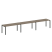 Рабочая станция на 3 раб. места Metal System Style БП.СМ-3.4 4800x720x750 (Дуб Наварра/Серый металл)