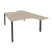 Рабочая станция на П-образном м/к Onix O.MP-D.SA-3 1380x2395x750 (Тиквуд Темный/Белый Металл)