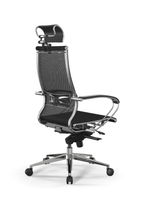 Кресло для руководителя Метта Samurai L2-5K - TS /Kc00/Nc00/K2cL/H2cL-3D(M06.B32.G11.W03) (Черный)