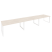 Стол переговорный Onix O.MO-PRG-3.4 4740x980x750 (Тиквуд Темный/Белый Металл)