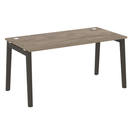 Стол рабочий на деревянных опорах Onix Wood OW.SP-4.8 1580x800x750 (Тиквуд Темный/Дуб Темный)