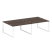 Рабочая станция Metal System Style БО.СМ-4.3 2800x1475x750 (Дуб Наварра/Серый металл)
