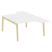 Рабочая станция на деревянных опорах Onix Wood OW.D.SA-3 1380x2395x750 (Тиквуд Светлый/Дуб Темный)