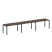 Рабочая станция на 3 раб. места Metal System Style БП.СМ-3.3 4200x720x750 (Дуб Наварра/Серый металл)