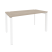 Стол рабочий на П-образном м/к Onix O.MP-SP-3.7 1380x720x750 (Тиквуд Темный/Белый Металл)