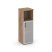 Шкаф средний узкий SN.STU.E-203(R) (400х400х1203) (Антрацит/Тиквуд Светлый/Сатин)