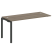 Проходной наборный элемент рабочей станции Metal System Style БП.ПРС-СП-1.4 1600x720x750 (Дуб Наварра/Серый металл)