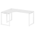 Стол криволинейный левый Metal System Style БО.СА-4 Л 1600x1200x750 (Дуб Наварра/Серый металл)