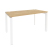 Стол рабочий на П-образном м/к Onix O.MP-SP-3.7 1380x720x750 (Тиквуд Темный/Белый Металл)
