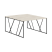 Стол двойной LOFTIS LWST 1316 1360х1606х750 (Дуб БофордЧерный)