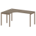 Стол криволинейный левый Metal System Style БП.СА-4 Л 1600x1200x750 (Дуб Наварра/Серый металл)