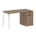 Стол письменный VR.SP-3-138.1.A 1380x720x750 (Серый/Белый Металл)