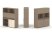 Тумба двойная + высокая надставка ES.NB.2V-10 (1500х410х1520) (Латте/Тиквуд Светлый)
