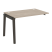 Наборный элемент рабочей станции на деревянных опорах Onix Wood OW.1.NRS-2.8 1180x800x750 (Тиквуд Светлый/Дуб Темный)