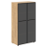 Шкаф со стеклянными дверьми LOFTIS LMC 80.2 800х430х1517 (Дуб Бофорд)