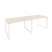 Рабочая станция на О-образном м/к Onix O.MO-RS-2.2.8 2360x800x750 (Тиквуд Темный/Белый Металл)