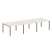 Переговорный стол 3 столешницы Metal System Style БП.ПРГ-3.2 3600x1235x750 (Дуб Наварра/Серый металл)