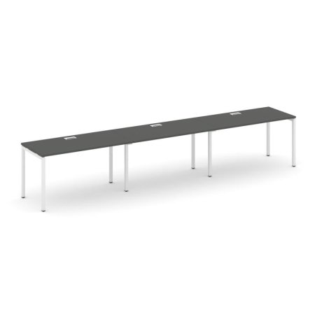 Рабочая станция 1 сторонняя SN-4P.ORS-031 (2940х600х750) (Антрацит/Металл Белый)