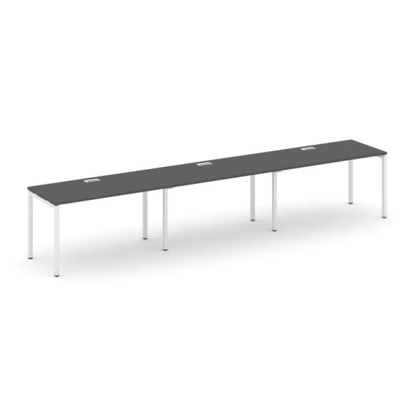 Рабочая станция 1 сторонняя SN-4P.ORS-051 (2940х800х750) (Антрацит/Металл Белый)