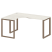 Стол криволинейный левый Metal System Style БО.СА-4 Л 1600x1200x750 (Дуб Наварра/Серый металл)