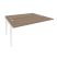 Наборный элемент рабочей станции на м/к Onix O.M-2.NRS-4.7 1580x1475x750 (Тиквуд Темный/Белый Металл)