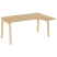 Стол эргономичный правый на деревянных опорах Onix Wood OW.SA-4R 1580x1180x750 (Тиквуд Светлый/Дуб Темный)