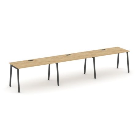 Рабочая станция 1 сторонняя SN-4A.ORS-031 (2940х600х750) (Тиквуд Светлый/Металл Антрацит)