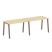 Рабочая станция на 2 рабочих места на А-образном м/к Metal System Style БА.СМ-2.2 2400x720x750 (Дуб наварра/Серый металл)