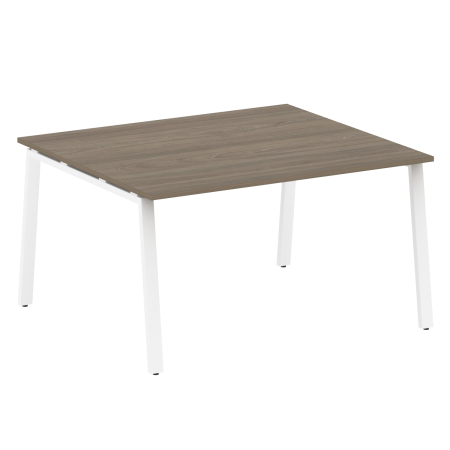Стол для переговоров (1 столешница) на А-образном м/к Metal System Style БА.ПРГ-1.3 1400x1235x750 (Вяз/Белый металл)