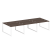 Рабочая станция Metal System Style БО.СМ-6.2 3600x1475x750 (Дуб Наварра/Серый металл)