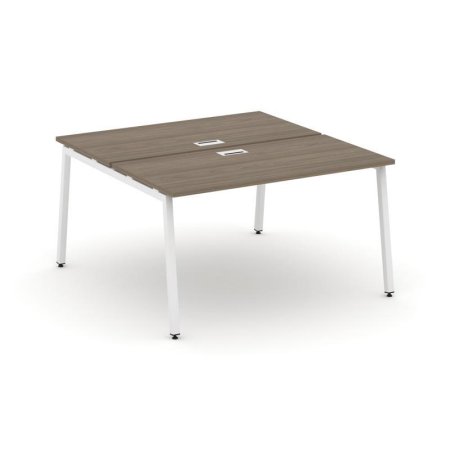 Рабочая станция 2-х сторонняя SN-4A.DRS-001 (980х1232х750) (Вяз Благородный/Металл Белый)