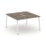 Рабочая станция 2-х сторонняя SN-4A.DRS-001 (980х1232х750) (Тиквуд Светлый/Металл Антрацит)