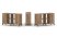 Набор стеллажа 1 сторонний, 2 яруса SN.NS-241 (1488х400х881) (Белый/Тиквуд Светлый/Металл Антрацит)