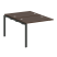 Проходной наборный элемент рабочей станции Metal System Style БП.ПРС-СП-2.1 1000x1475x750 (Дуб Наварра/Серый металл)