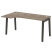 Стол эргономичный левый на деревянных опорах Onix Wood OW.SA-1L 1580x980x750 (Тиквуд Светлый/Дуб Темный)