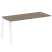 Проходной наборный элемент рабочей станции Metal System Style БА.ПРС-СП-1.4 1600x720x750 (Дуб Наварра/Серый металл)