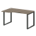 Стол криволинейный левый Metal System Style БО.СА-2 Л 1400x900x750 (Дуб Наварра/Серый металл)