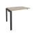 Наборный элемент рабочей станции на П-образном м/к Onix O.MP-1.NRS-1.7 980x720x750 (Тиквуд Темный/Белый Металл)